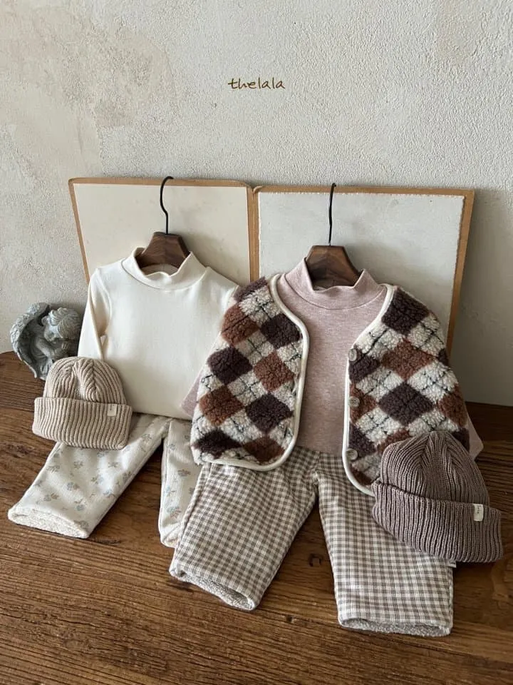 Lala - Korean Children Fashion - #fashionkids - Argyle Vest - 5