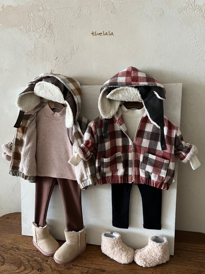 Lala - Korean Children Fashion - #littlefashionista - Check Jacket