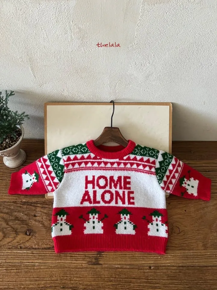 Lala - Korean Children Fashion - #toddlerclothing - Home Alone Sweater