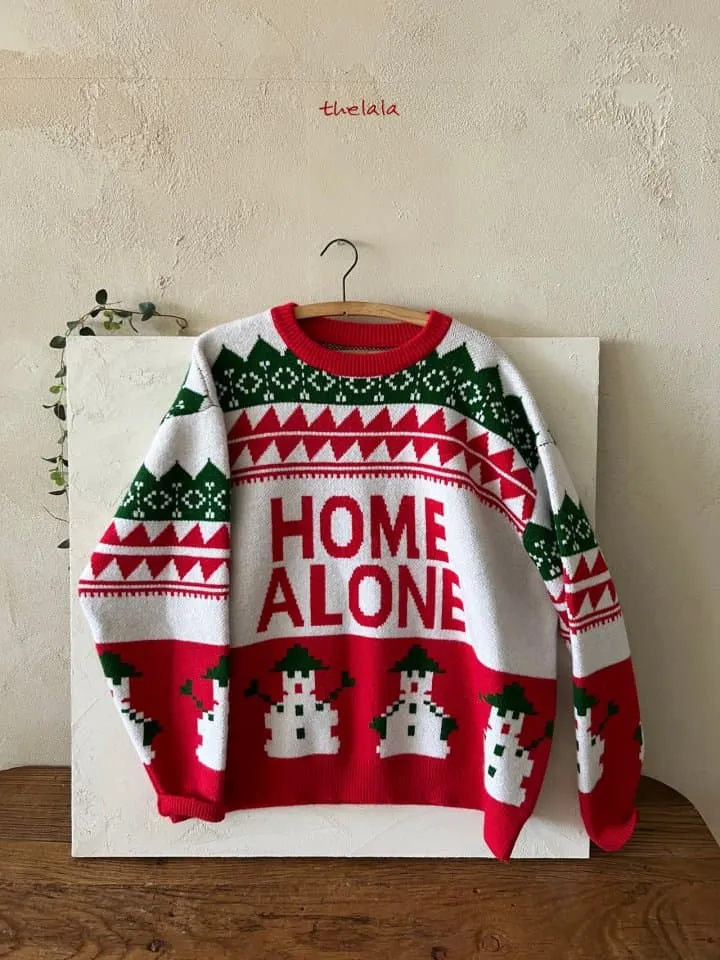 Lala - Korean Women Fashion - #womensfashion - Mom Home Alone Sweater - 3