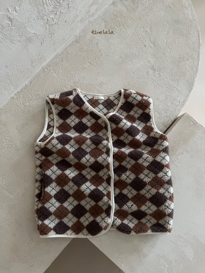 Lala - Korean Women Fashion - #womensfashion - Mom Argyle Vest - 11