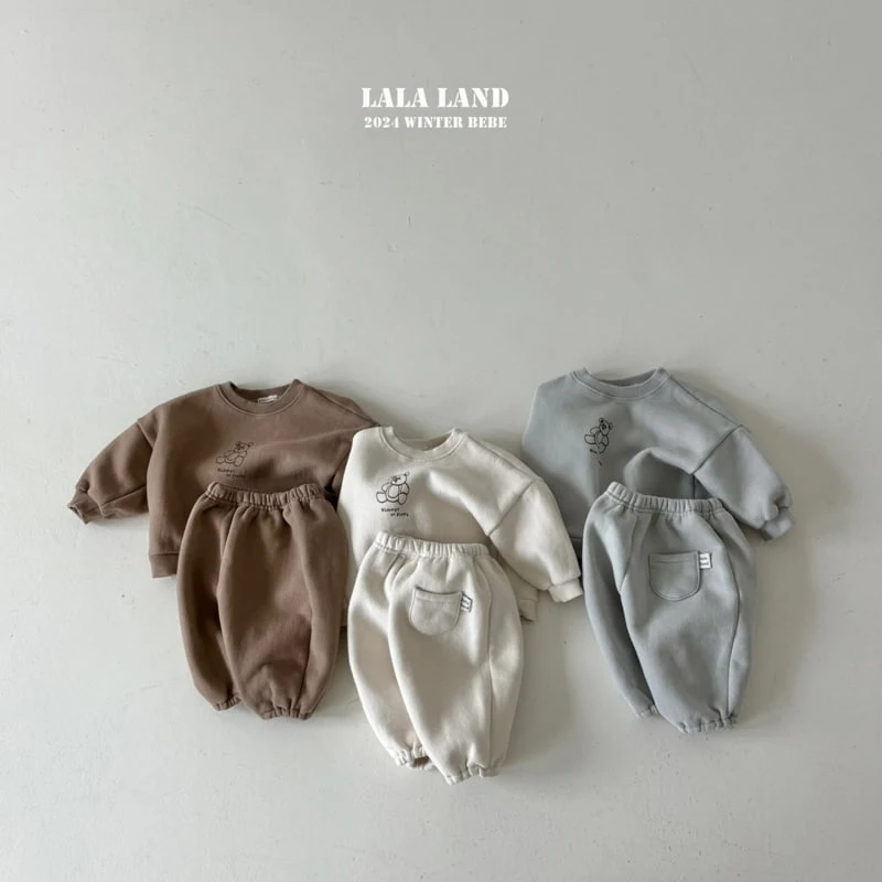 Lalaland - Korean Baby Fashion - #babyclothing - Bear Jogger Pants - 6