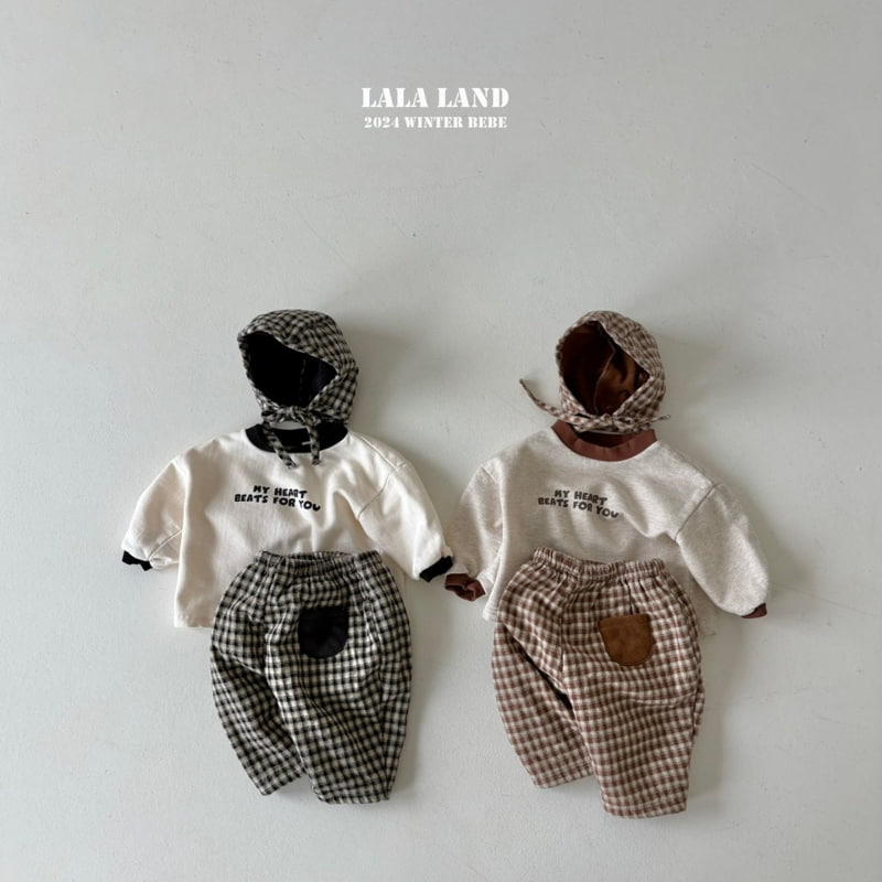 Lalaland - Korean Baby Fashion - #babyclothing - Fleece Check Bonnet - 5