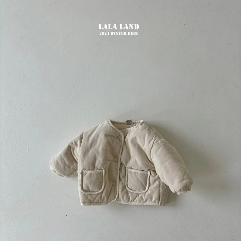 Lalaland - Korean Baby Fashion - #babyfashion - Cream Bread Padding Jumper