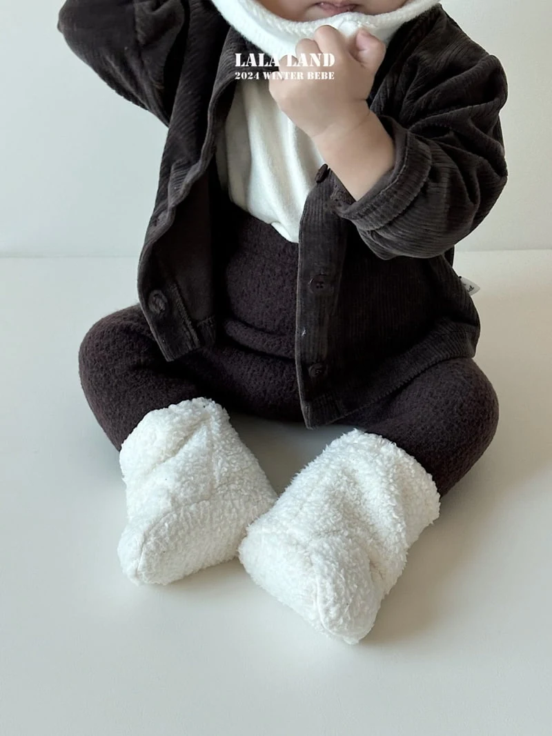 Lalaland - Korean Baby Fashion - #babylifestyle - Fleece Knit Leggings - 12