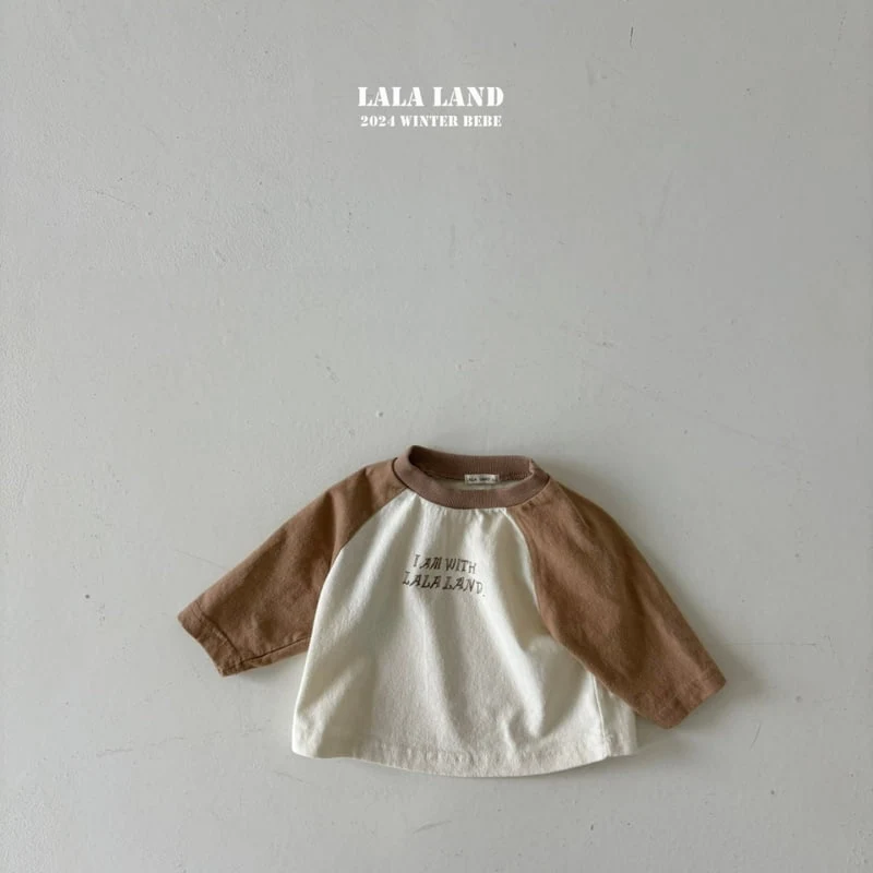 Lalaland - Korean Baby Fashion - #babylifestyle - Peach Colored Raglan Tee