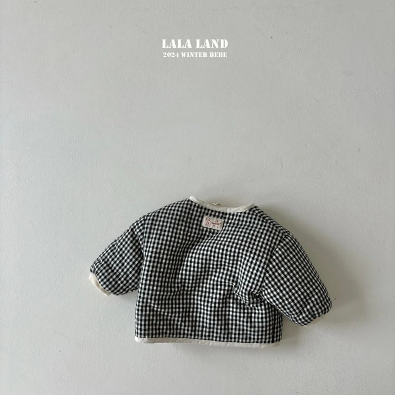 Lalaland - Korean Baby Fashion - #babygirlfashion - Cream Bread Padding Jumper - 4