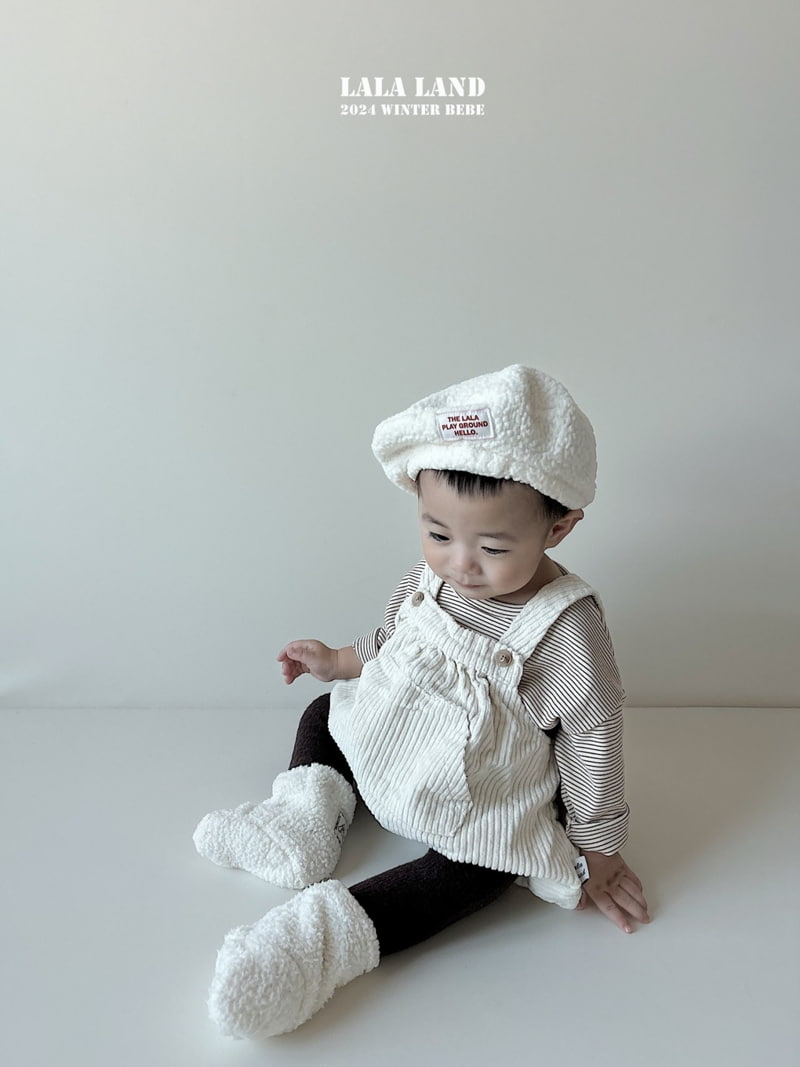 Lalaland - Korean Baby Fashion - #babyoninstagram - Button Corduroy Suspender Bodysuit - 7