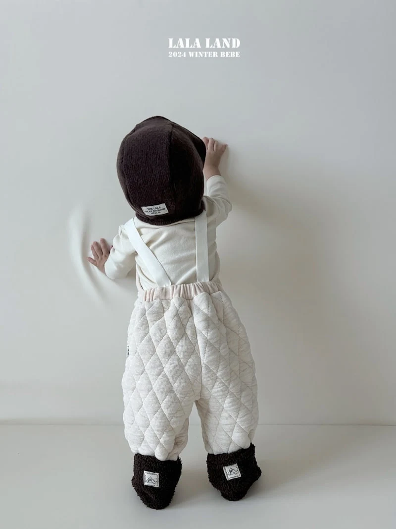 Lalaland - Korean Baby Fashion - #babyoninstagram - Pot Quilting Suspender Bodysuit - 6