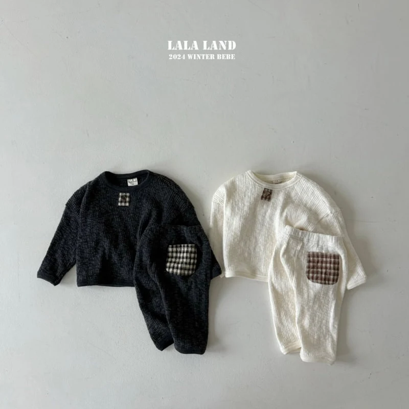 Lalaland - Korean Baby Fashion - #babyootd - Butter Rib Sweatshirts - 6