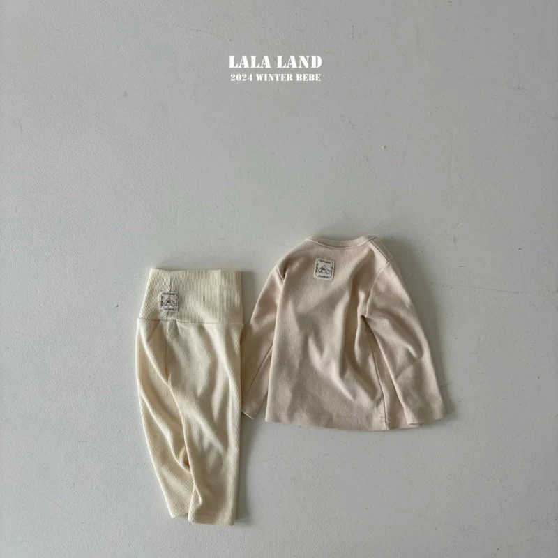 Lalaland - Korean Baby Fashion - #babyootd - Bread Peach Pajamas - 2