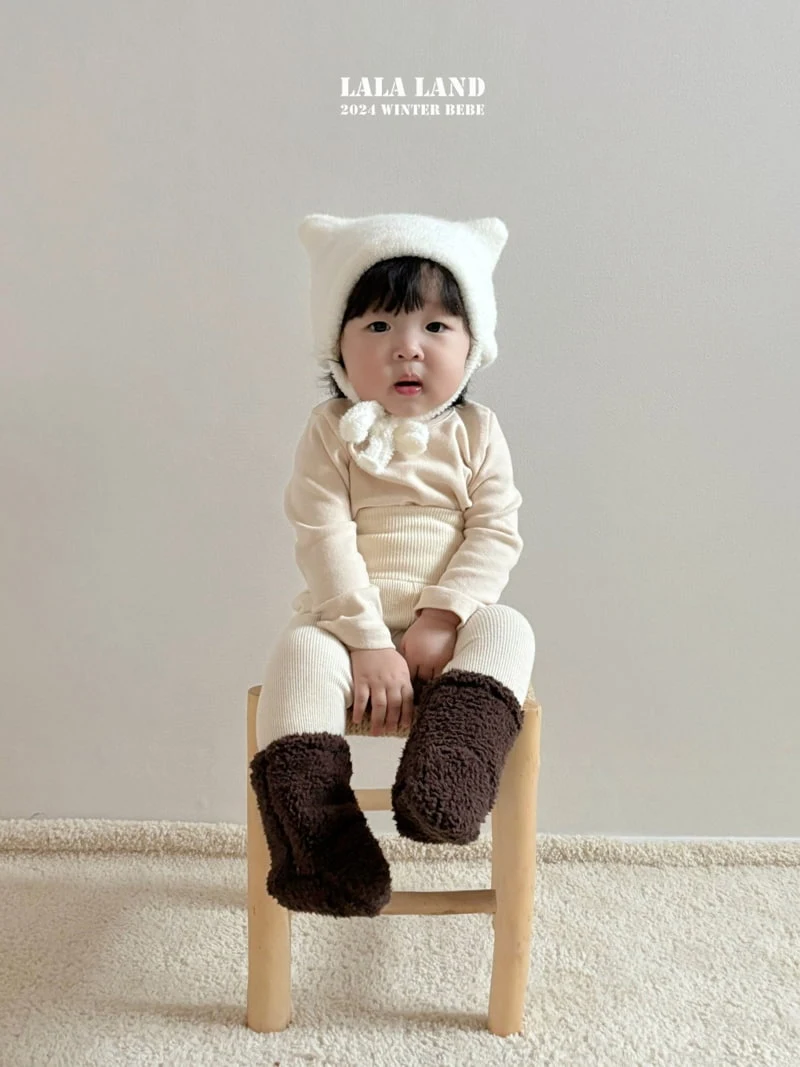 Lalaland - Korean Baby Fashion - #babywear - Bread Peach Pajamas - 5