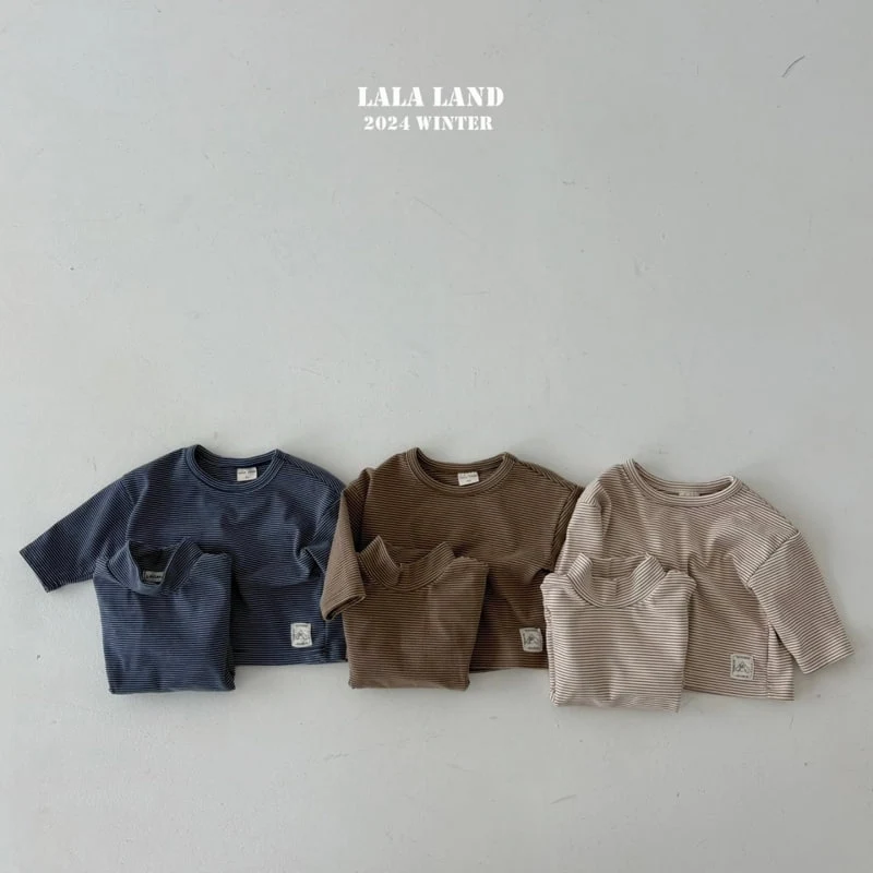 Lalaland - Korean Baby Fashion - #babywear - Macaron Stripe Tee - 5