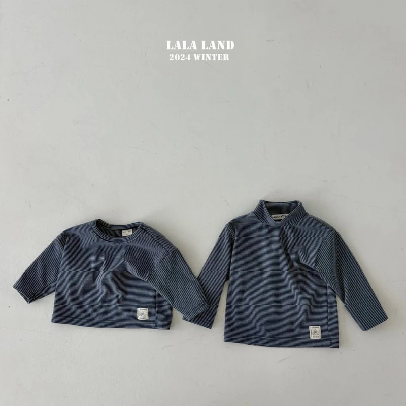 Lalaland - Korean Baby Fashion - #onlinebabyboutique - Macaron Stripe Tee - 6