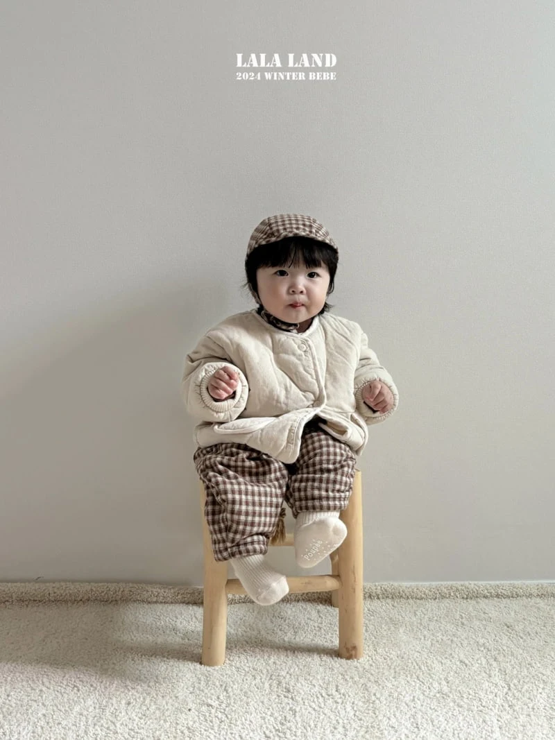 Lalaland - Korean Baby Fashion - #onlinebabyboutique - Cream Bread Padding Jumper - 10