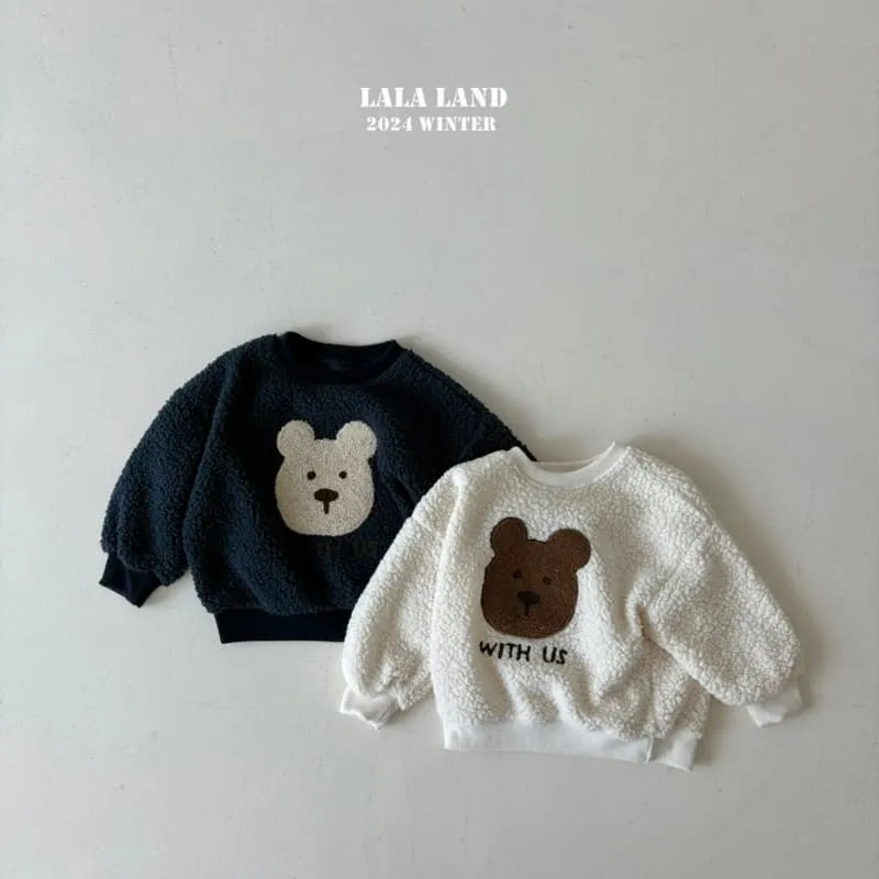 Lalaland - Korean Children Fashion - #Kfashion4kids - Bear Soft Sweatshirt - 8