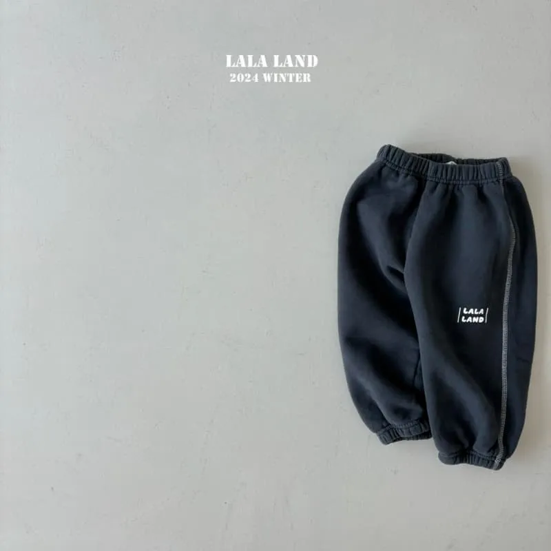 Lalaland - Korean Children Fashion - #Kfashion4kids - Brushed Stitch Jogger Pants - 3