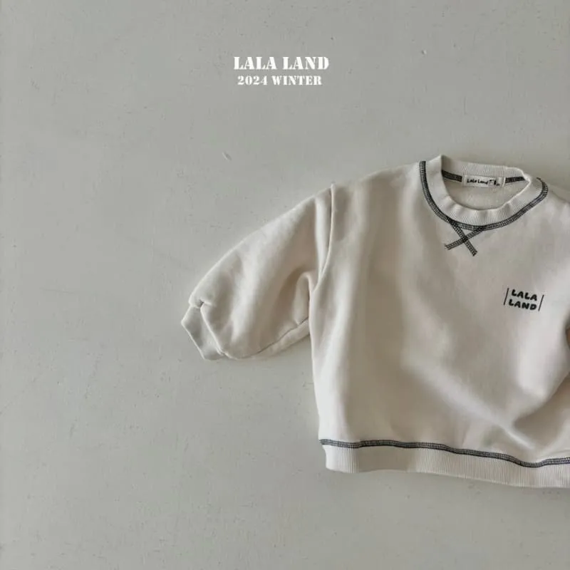 Lalaland - Korean Children Fashion - #Kfashion4kids - Brushed Stitch Sweatshirt - 2