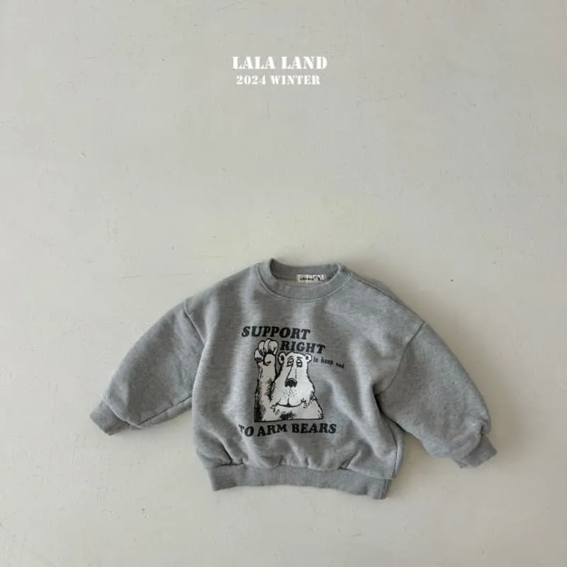 Lalaland - Korean Children Fashion - #prettylittlegirls - Right Bear Sweatshirt - 4