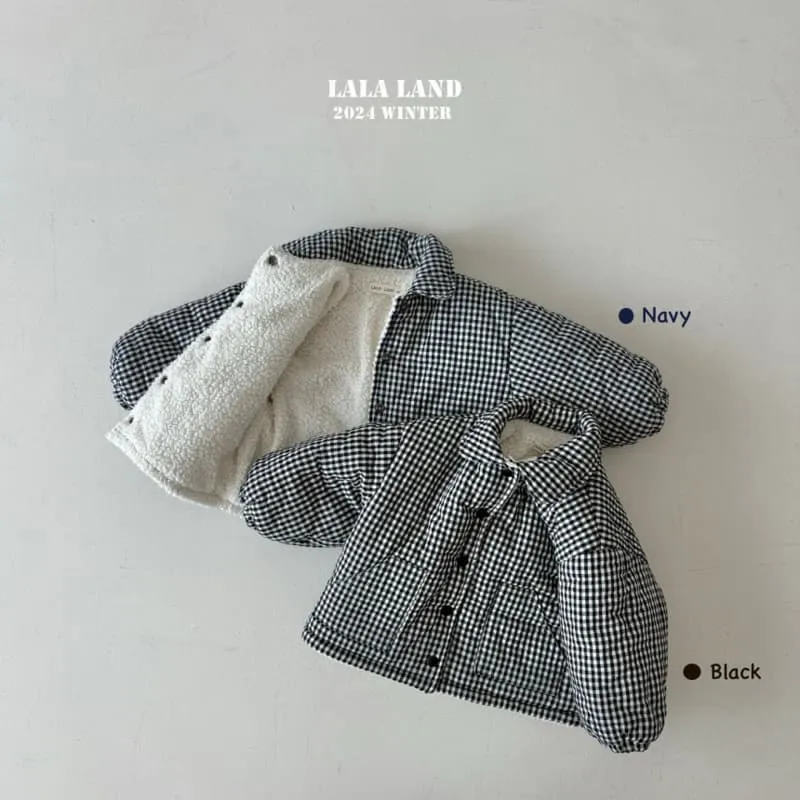 Lalaland - Korean Children Fashion - #childofig - Check Padded Jumper