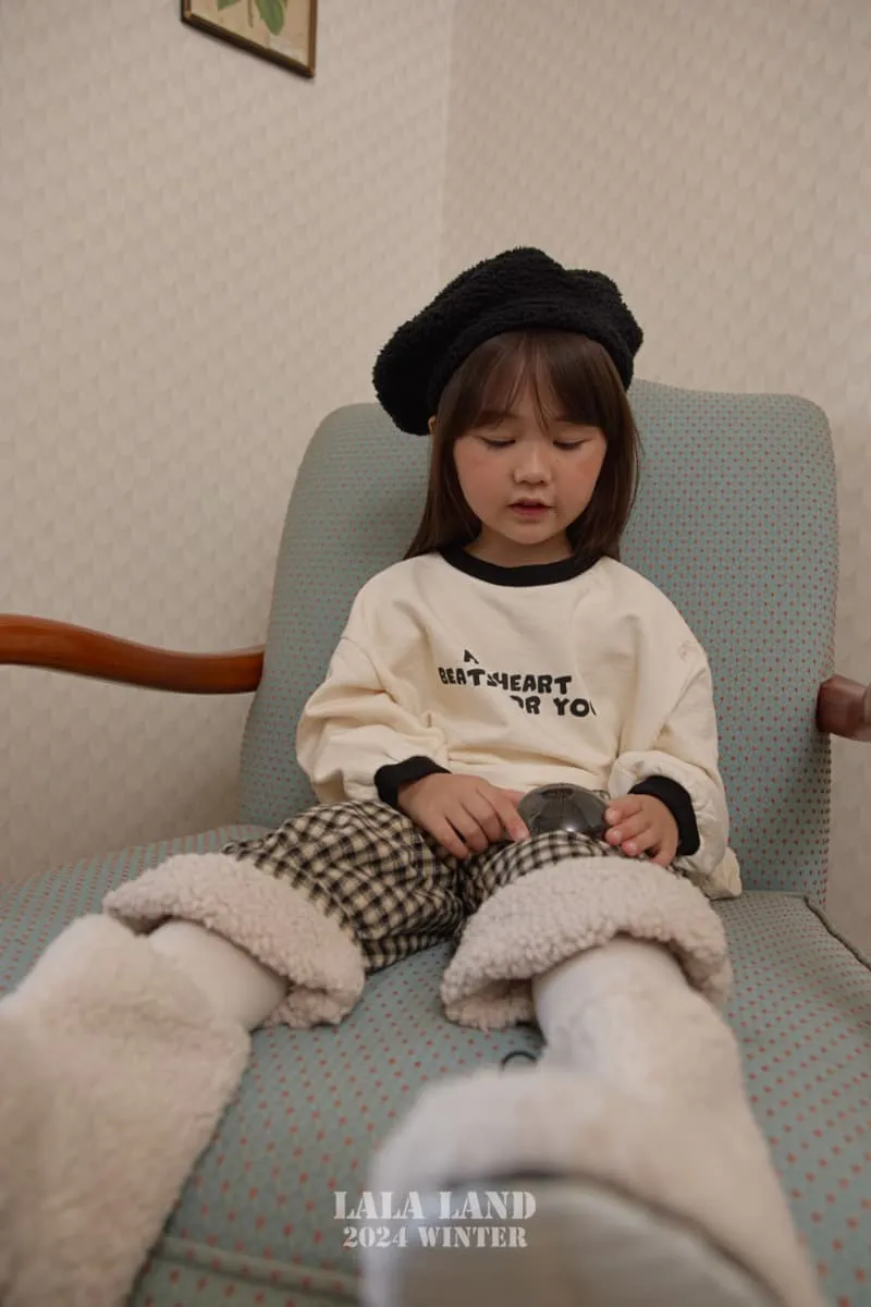 Lalaland - Korean Children Fashion - #designkidswear - Warm Check Pants - 5