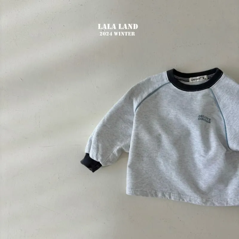 Lalaland - Korean Children Fashion - #discoveringself - Strap Fleece Raglan Tee - 2