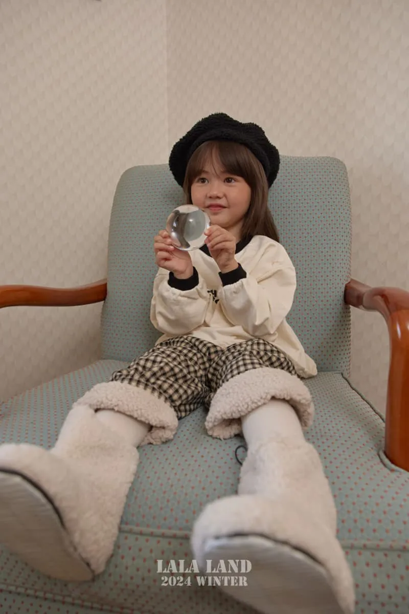 Lalaland - Korean Children Fashion - #discoveringself - Warm Check Pants - 6