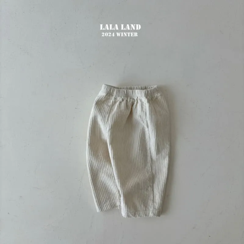 Lalaland - Korean Children Fashion - #discoveringself - Corduroy Banding Pants - 6