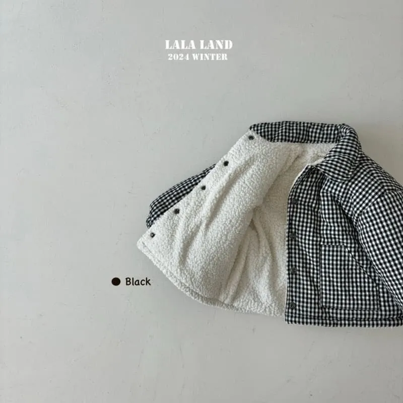 Lalaland - Korean Children Fashion - #designkidswear - Check Padded Jumper - 4