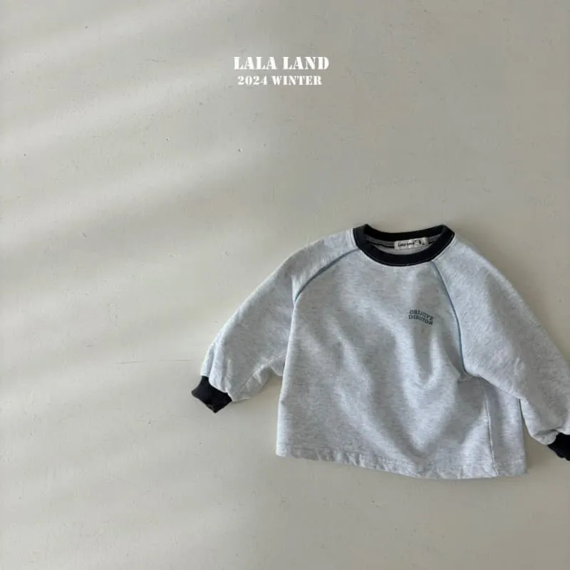 Lalaland - Korean Children Fashion - #fashionkids - Strap Fleece Raglan Tee - 3