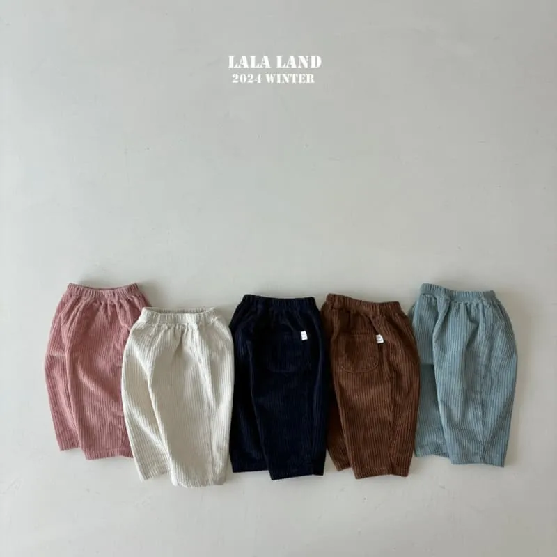 Lalaland - Korean Children Fashion - #fashionkids - Corduroy Banding Pants - 7