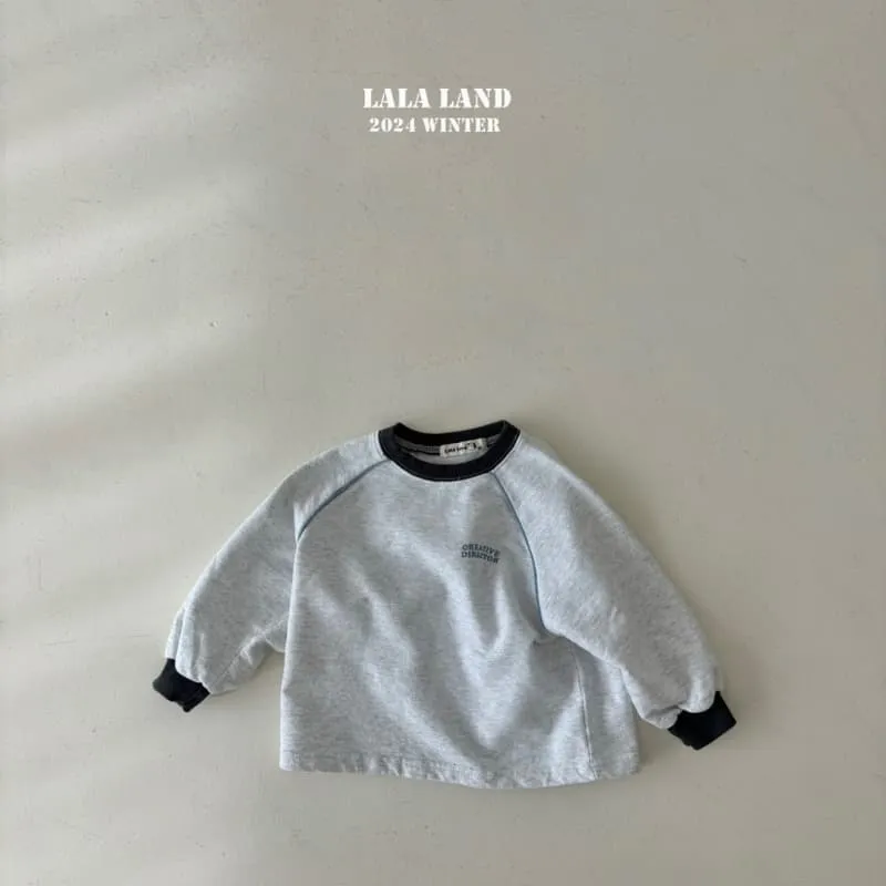 Lalaland - Korean Children Fashion - #fashionkids - Strap Fleece Raglan Tee - 4