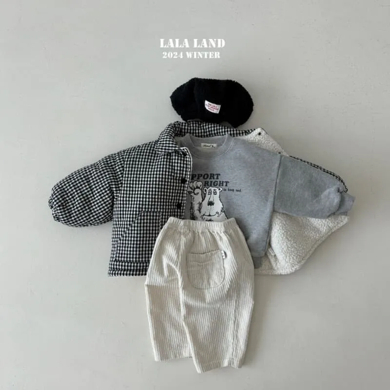 Lalaland - Korean Children Fashion - #kidsshorts - Right Bear Sweatshirt - 10