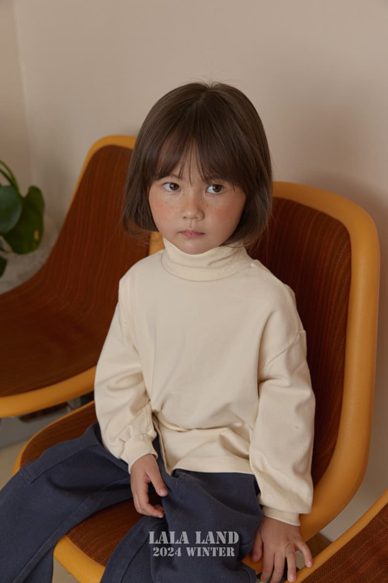 Lalaland - Korean Children Fashion - #kidsstore - Loose Fit Turtleneck Tee - 3