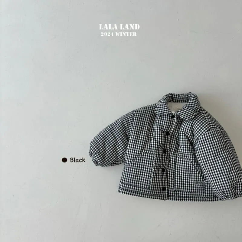 Lalaland - Korean Children Fashion - #kidsstore - Check Padded Jumper - 7