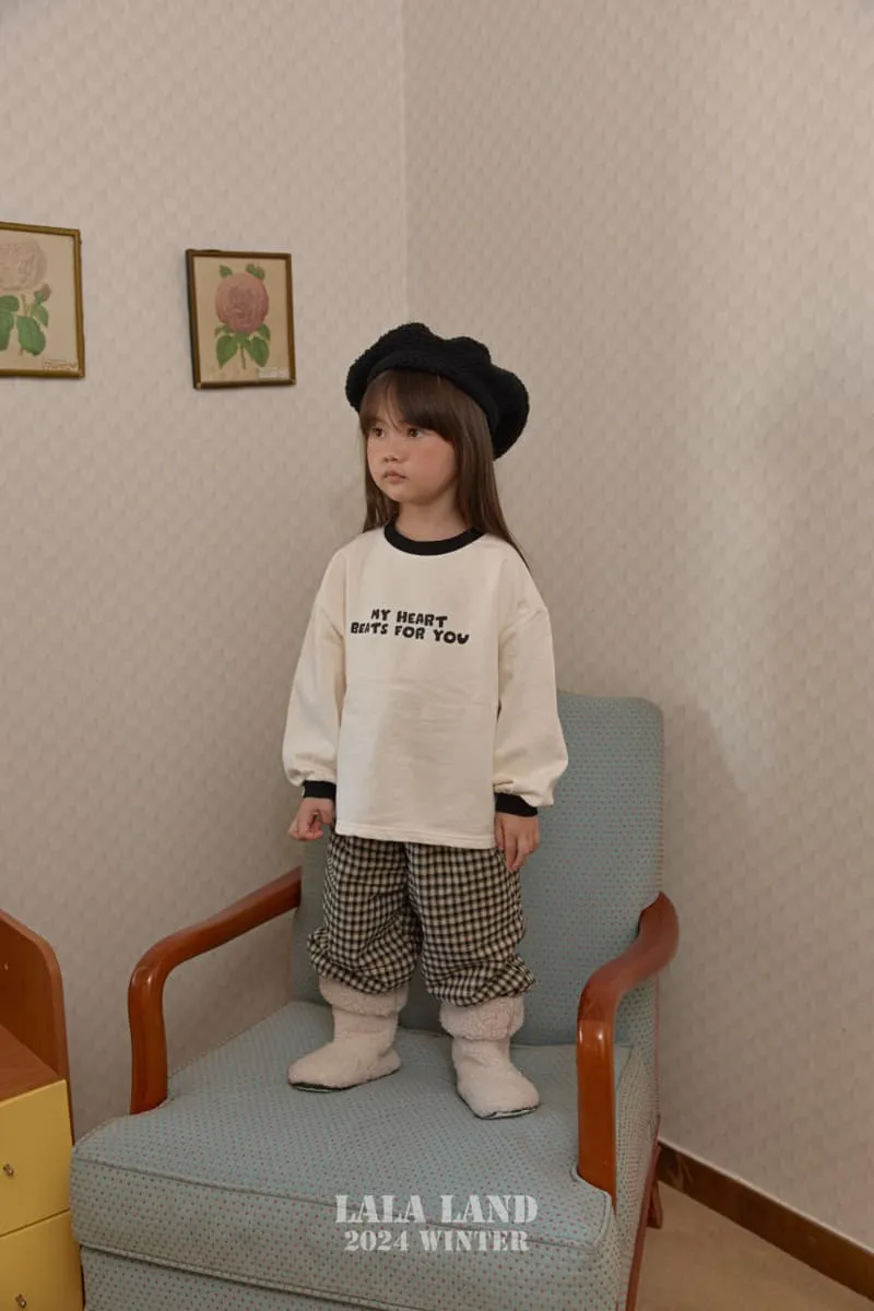 Lalaland - Korean Children Fashion - #kidzfashiontrend - Warm Check Pants - 10