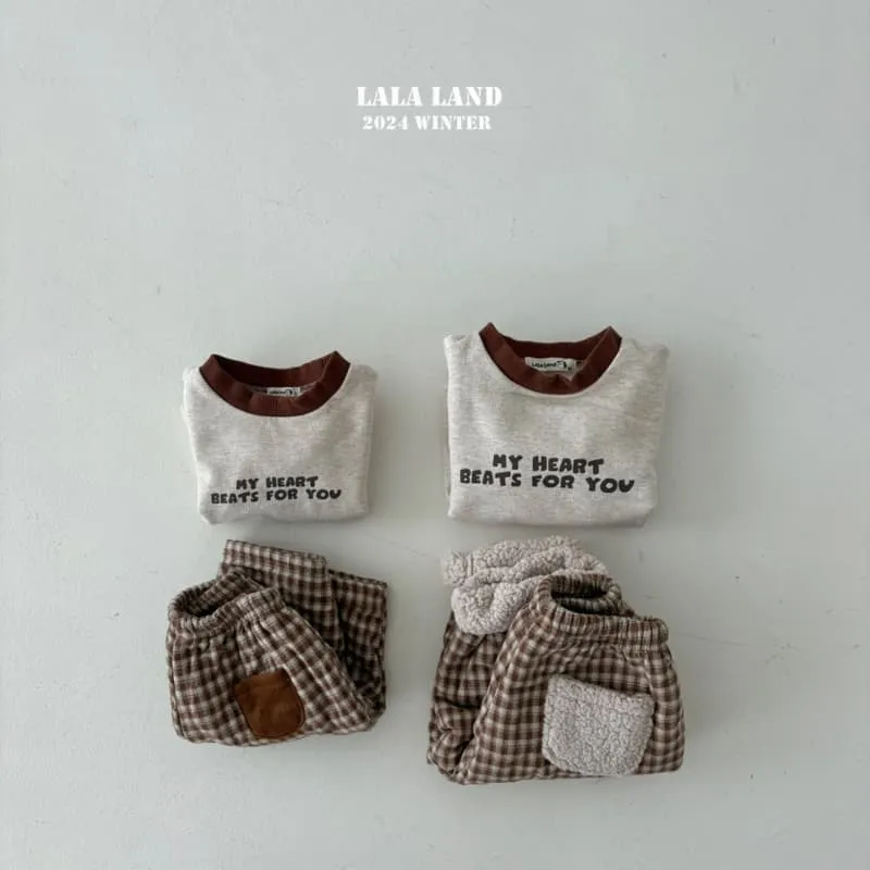 Lalaland - Korean Children Fashion - #kidzfashiontrend - My Heart Brushed Raglan Tee - 9