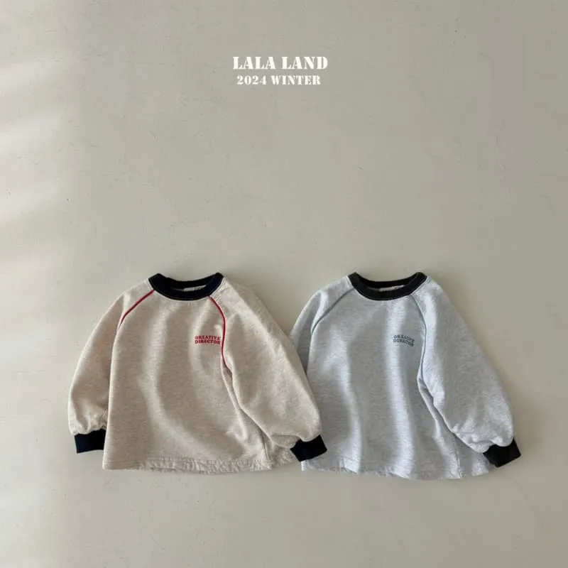 Lalaland - Korean Children Fashion - #littlefashionista - Strap Fleece Raglan Tee - 8