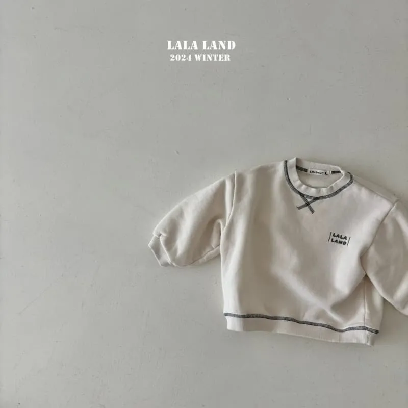 Lalaland - Korean Children Fashion - #littlefashionista - Brushed Stitch Sweatshirt - 3