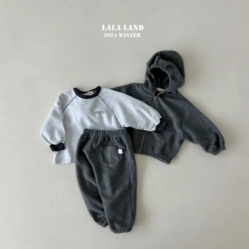 Lalaland - Korean Children Fashion - #magicofchildhood - Strap Fleece Raglan Tee - 9