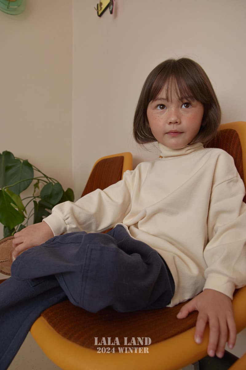 Lalaland - Korean Children Fashion - #magicofchildhood - Loose Fit Turtleneck Tee - 7