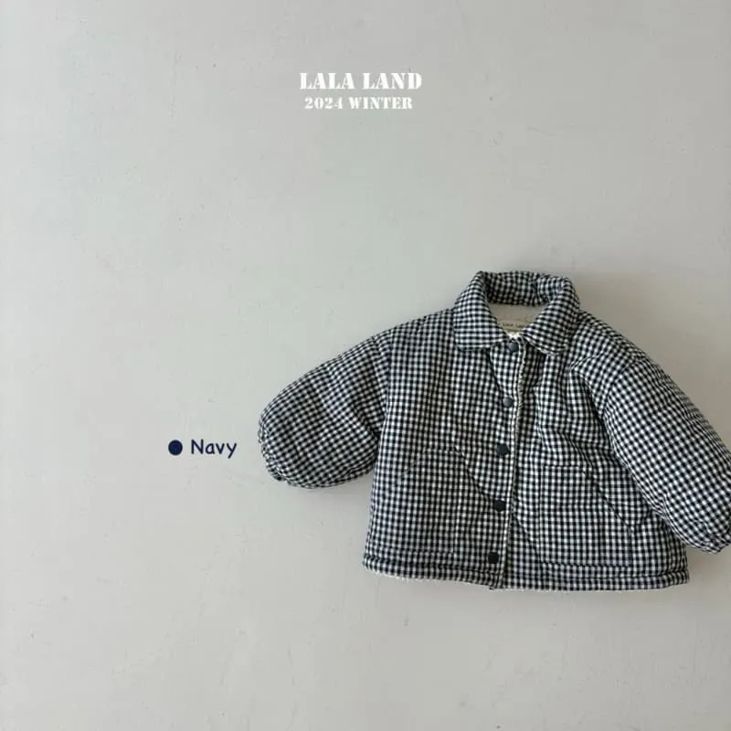 Lalaland - Korean Children Fashion - #magicofchildhood - Check Padded Jumper - 11