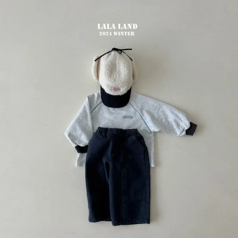 Lalaland - Korean Children Fashion - #minifashionista - Strap Fleece Raglan Tee - 10