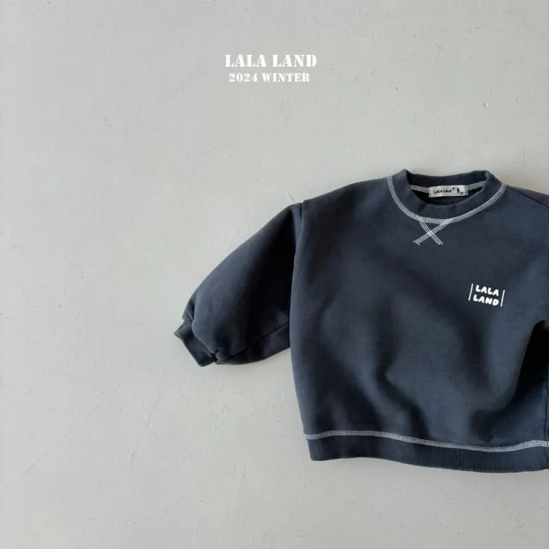 Lalaland - Korean Children Fashion - #minifashionista - Brushed Stitch Sweatshirt - 5