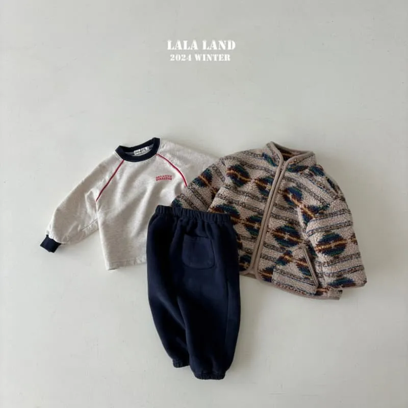 Lalaland - Korean Children Fashion - #prettylittlegirls - Strap Fleece Raglan Tee - 11