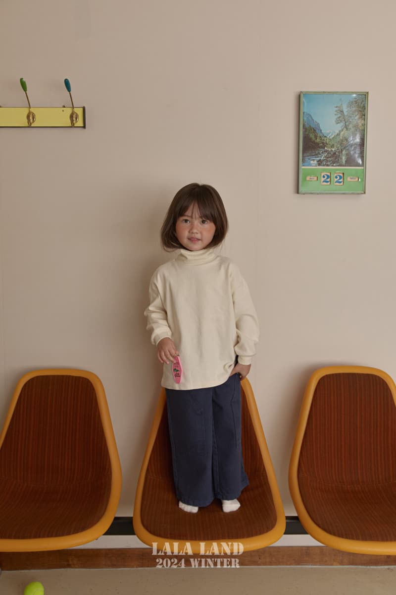 Lalaland - Korean Children Fashion - #prettylittlegirls - Loose Fit Turtleneck Tee - 9