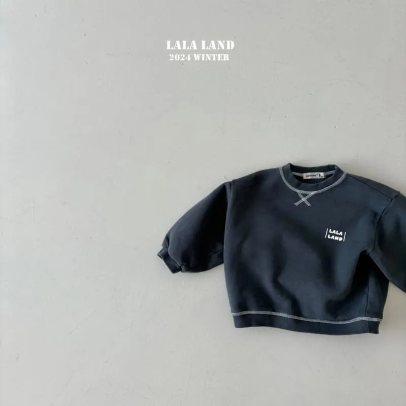 Lalaland - Korean Children Fashion - #prettylittlegirls - Brushed Stitch Sweatshirt - 6