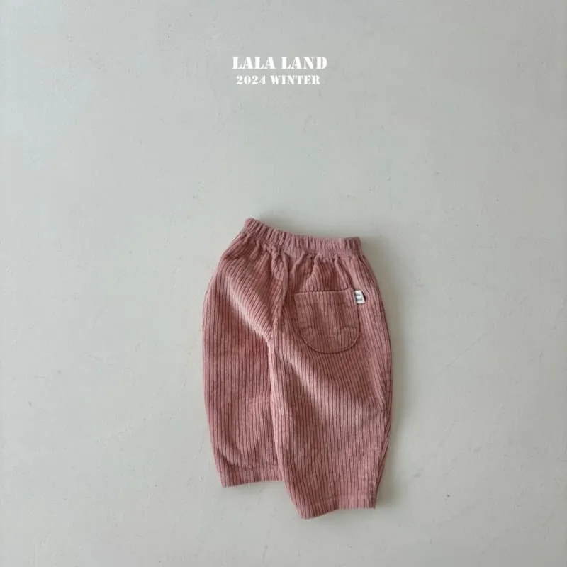 Lalaland - Korean Children Fashion - #stylishchildhood - Corduroy Banding Pants - 2