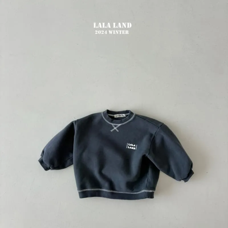 Lalaland - Korean Children Fashion - #todddlerfashion - Brushed Stitch Sweatshirt - 7