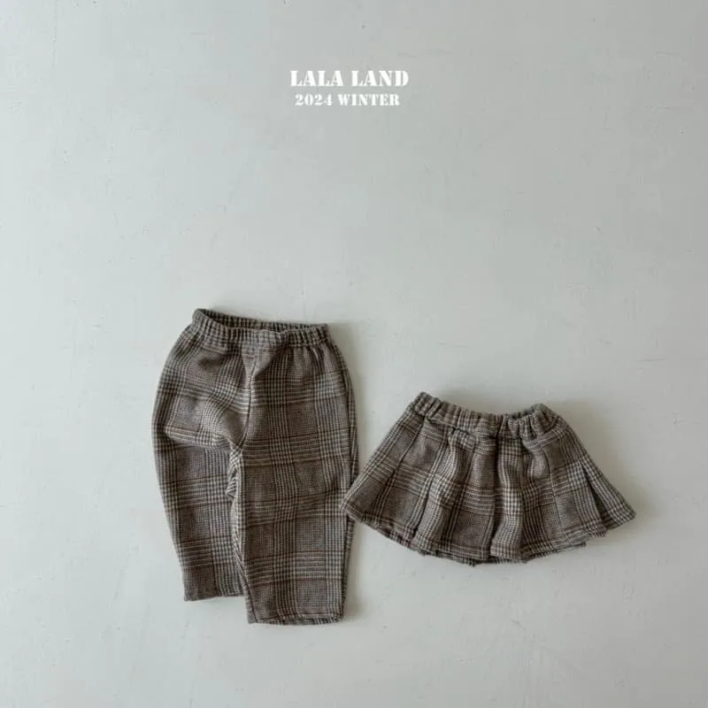 Lalaland - Korean Children Fashion - #todddlerfashion - Classic Check Pants - 3